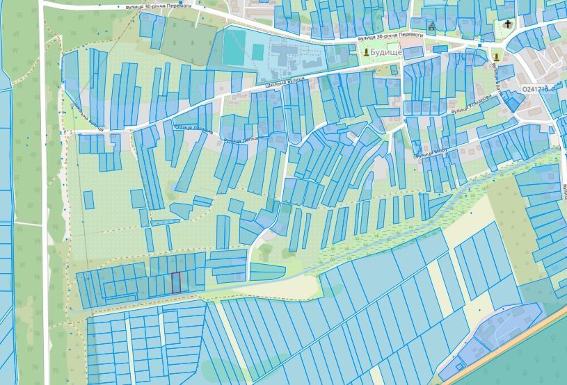 Продажа земельної ділянки с. Будище