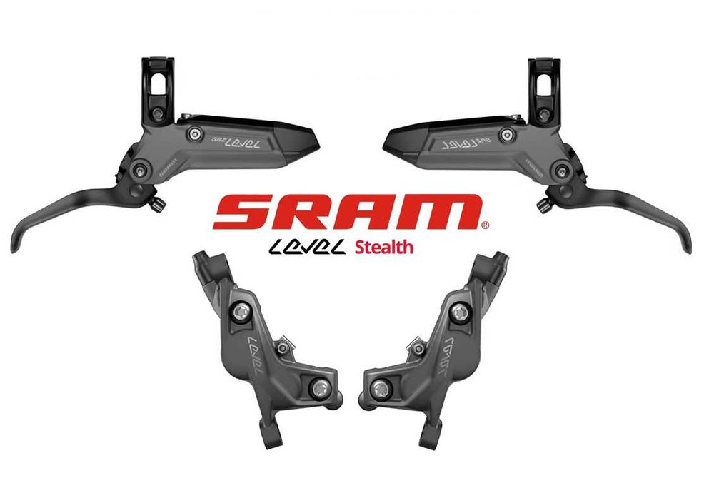 NOWE hamulce Sram Level Stealth Bronze 4-tłoczkowe z obejmami wer. BOX rowerowe