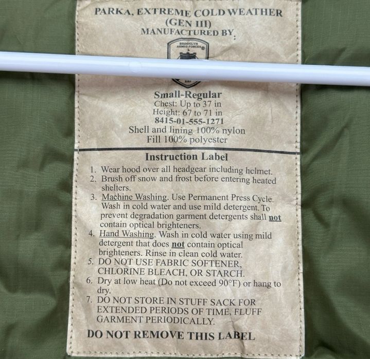 Зимова куртка ECWCS Gen III Primaloft level 7 Olive S/R
