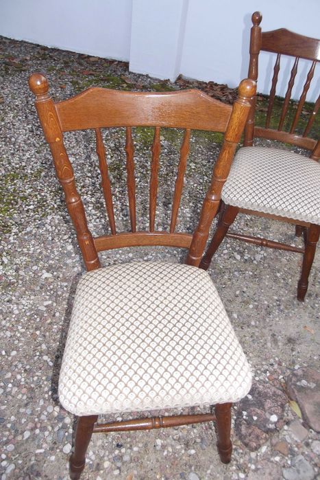 krzesła dębowe komplet rustikal krzesło