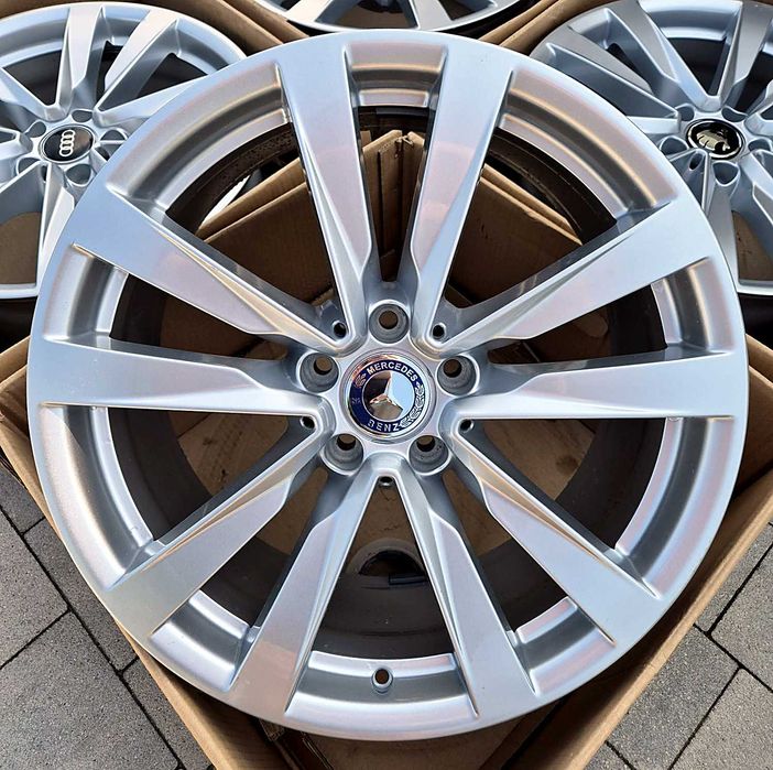 Felgi 19" 5x112 Mercedes OEM Klasa A B C E GLA GLB GLC TPMS Srebrne | #A223