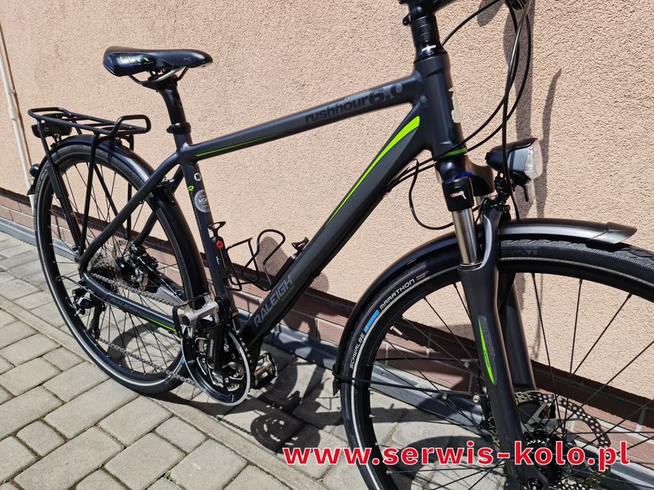 Rower męski CROSSOWY RALEIGH koła 28 aluminium SHIMANO DEORE XT poleca
