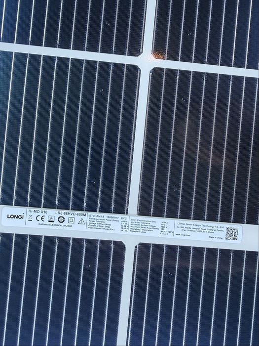 Сонячні панелі Longi LR8 hi-mo x10 650w