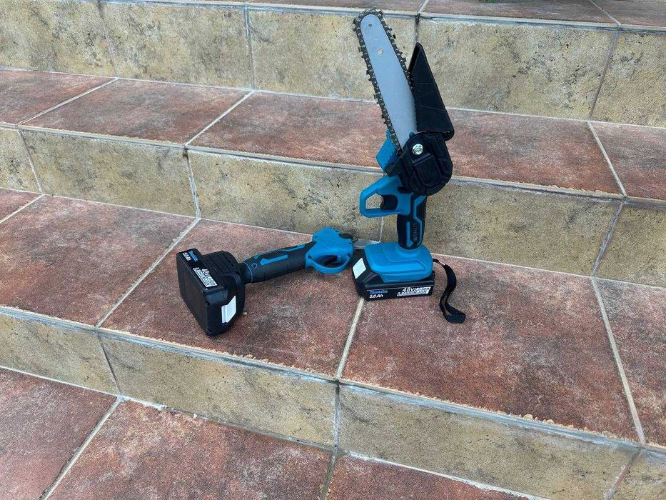 Набір 2 в 1 акумуляторна ланцюгова мініпилка 6 дюймів + секатор 4.5см
