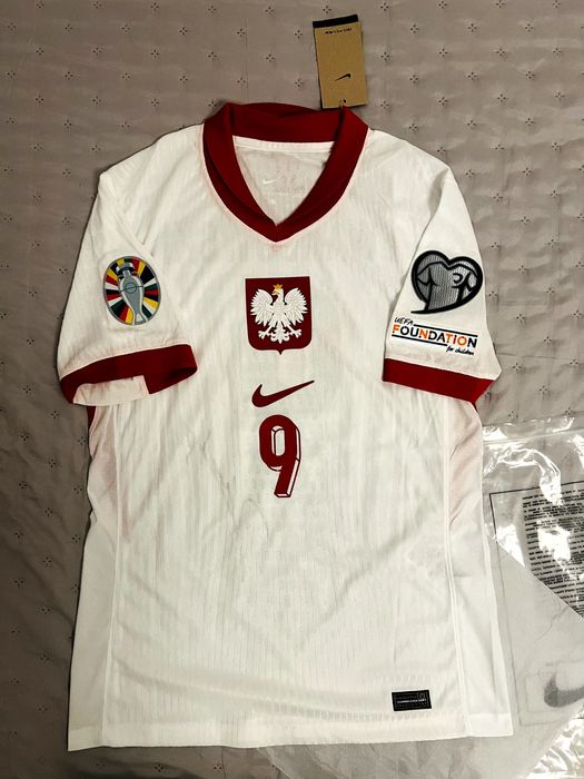 Koszulka mecz Nike Polska Lewandowski autograf!