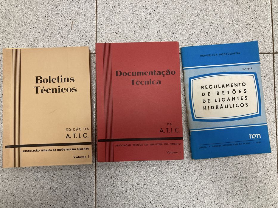 3 Livros Assoc.Técnica Indústria Cimento