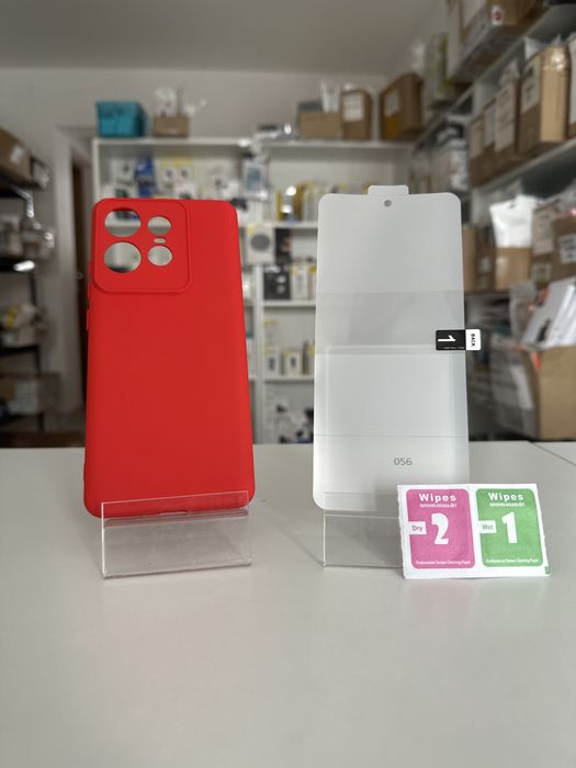 Etui silikon + folia hydrożelowa do motorola moto edge 50 pro