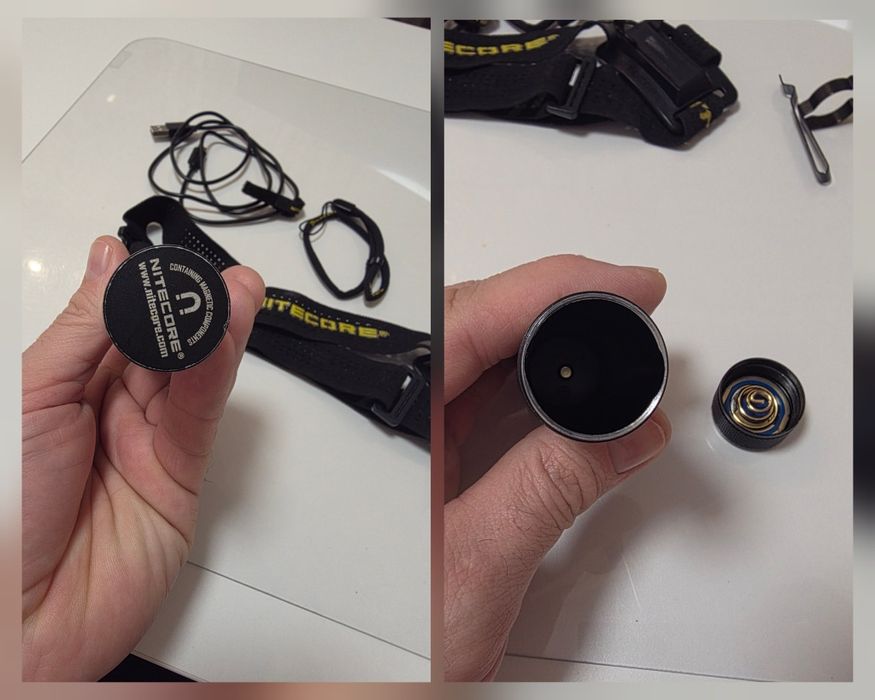 Nitecore HC35, сверхмощный налобный фонарь, с 2 аккумуляторами