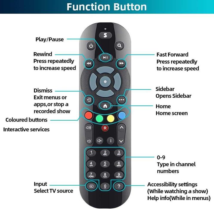 Pilot Zamiennik do Sky Q Box