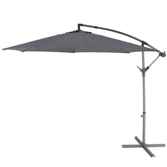 Parasol GoodHome Mallorca 350 cm szary