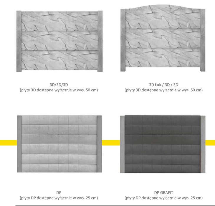 Ogrodzenia betonowe Styrobud, płyty ogrodzeniowe, płot betonowy montaż