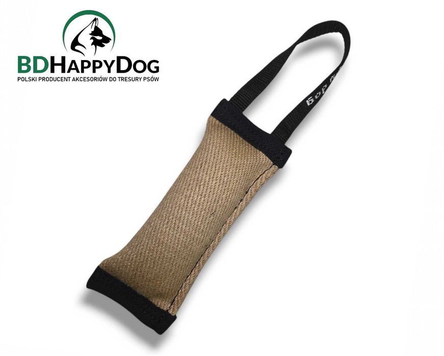 Gryzak szarpak dla psa z rączką 25x10cm - juta