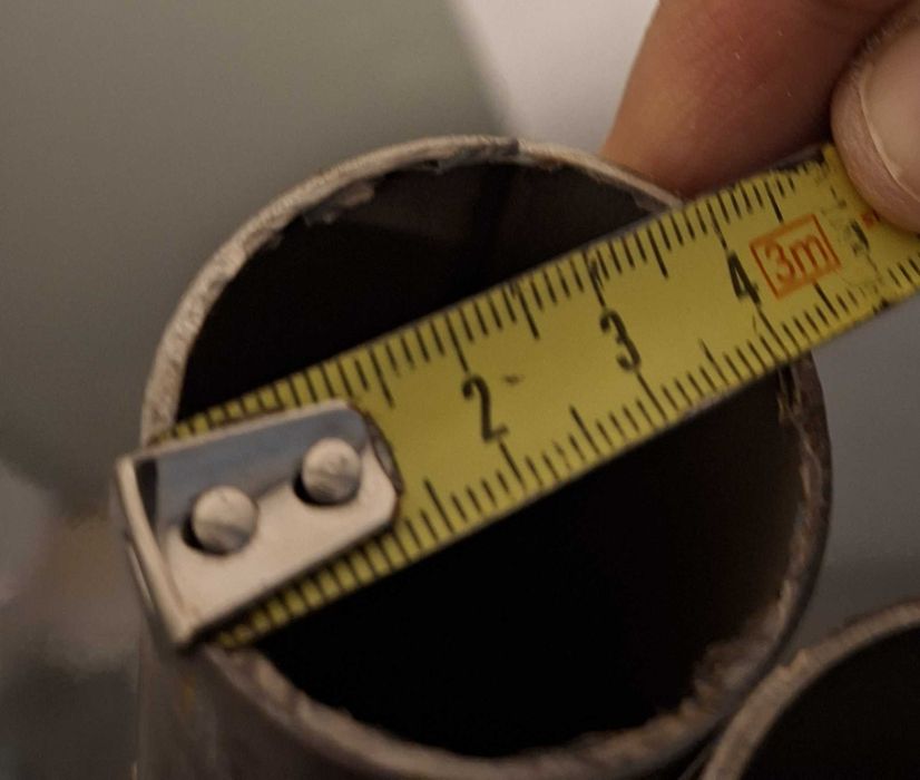 Tubo inox diâmetro 40 mm 1,5 metros 2 unidades