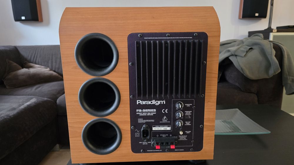 Kino domowe Onkyo 602e sub Paradigm 1000v3,  kolumny Avance Omega 503 mk2