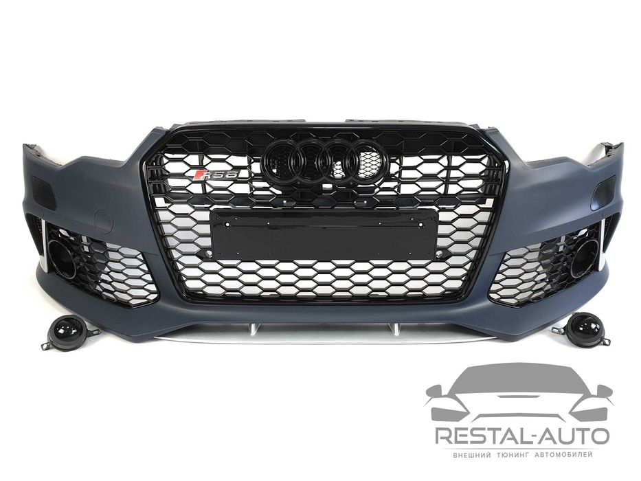 Передній бампер Audi A6 C7(2011-14) Стиль RS6|Бампер Ауді А6 С7 Тюнінг