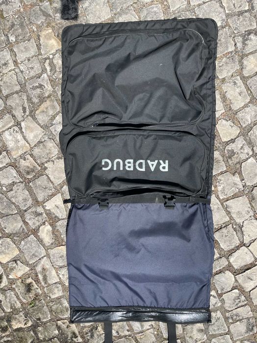 Capa de Bodyboard 500 Dupla "daily bag" Preto Azul