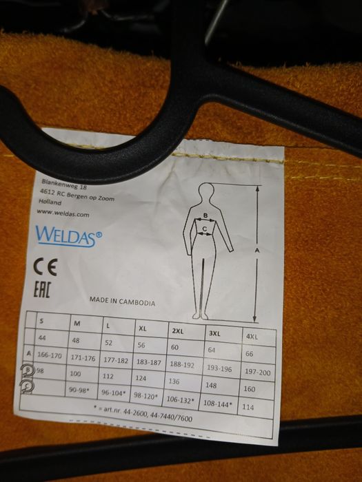 Kurtka spawalnicza weldas