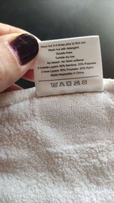 9 Absorventes da Mama Koala de Bambu