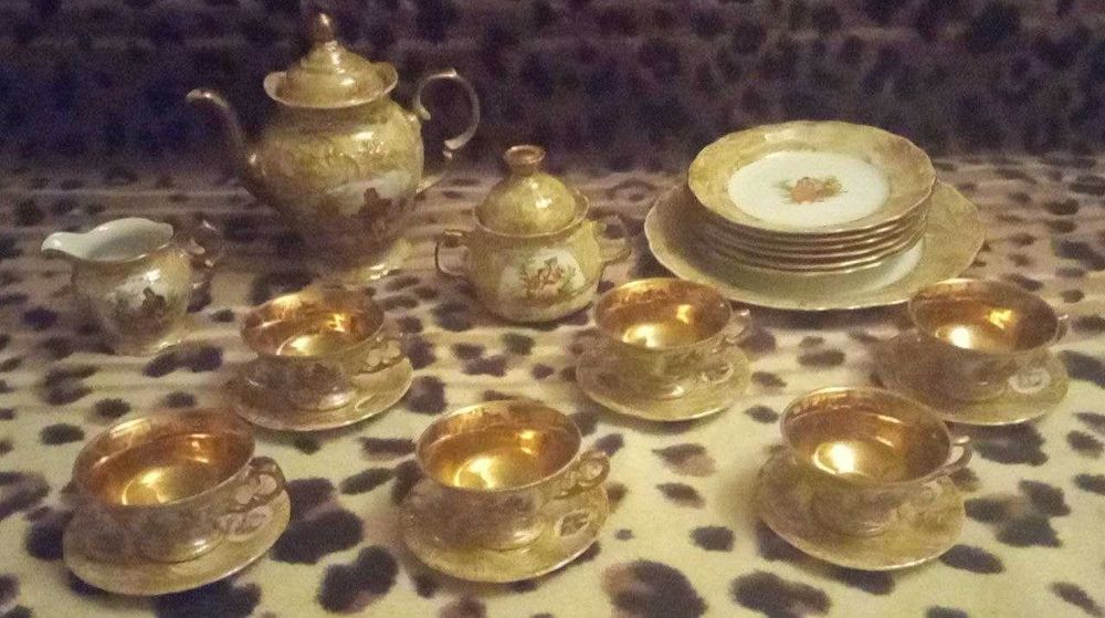 Продам сервиз "Мадонна", набор тарелок (6 шт), блюдо (Польша, 70-е г.)