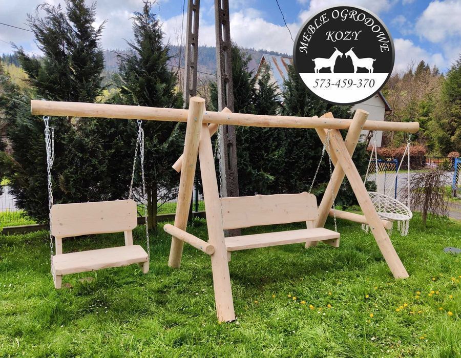 CENY DO KOŃCA LUTEGO Meble ogrodowe drewniane góralskie Lite drewno