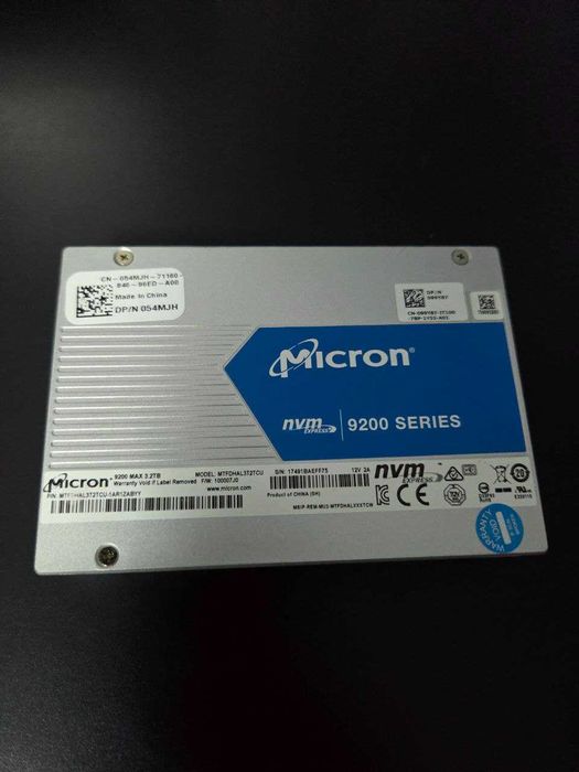 SSD диск Micron 9200 MAX 3.2Tb NVMe PCIe U.2 (MTFDHAL3T2TCU)