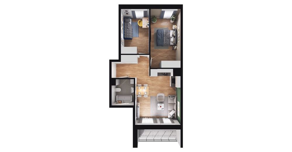 3-pokojowe mieszkanie 49m2 + balkon Bezpośrednio