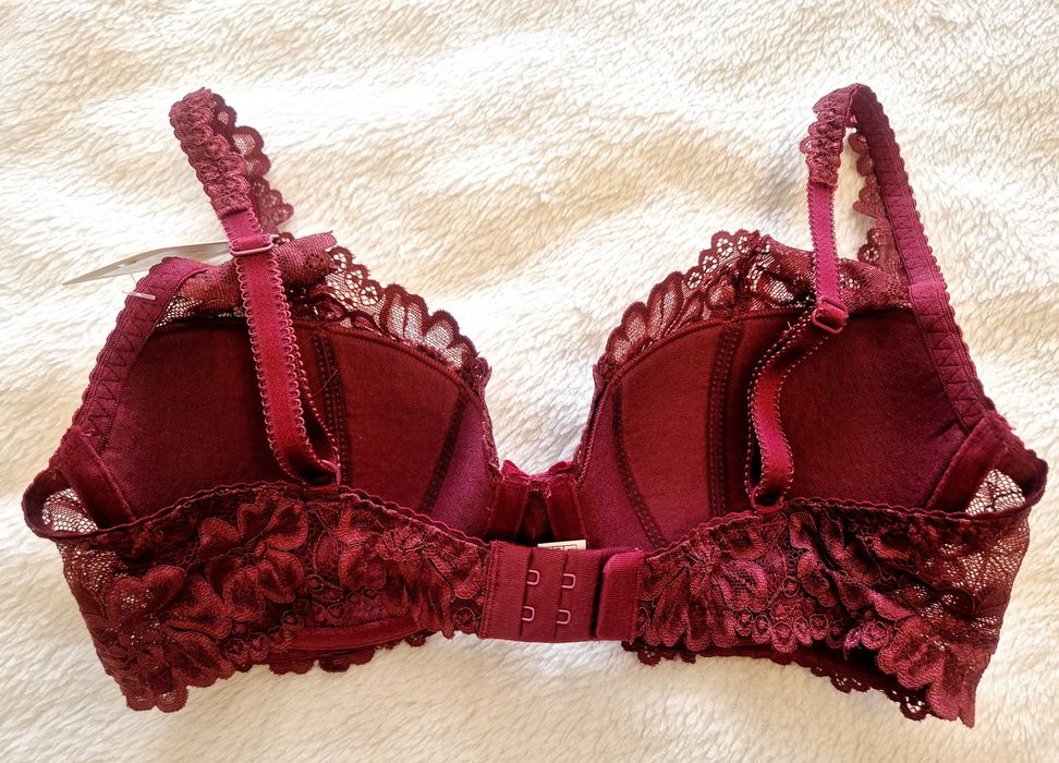 Biustonosz Usztywniany bordowy Carmela MAT