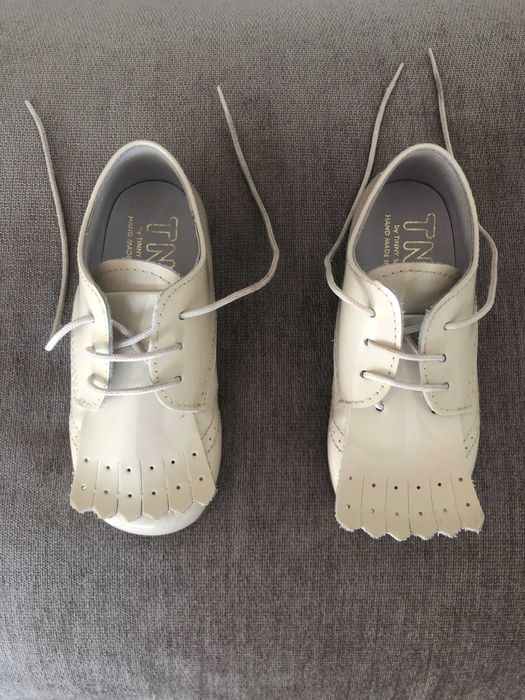 Calçado cerimónia menino usado uma vez