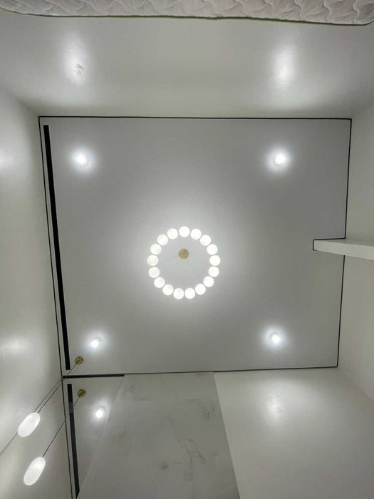 Натяжні стелі з ГАРАНТІЄЮ / Монтаж натяжних стель з підсвіткою