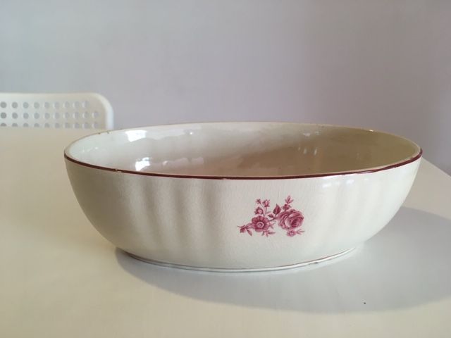 Conjunto Loiças Sacavém - Terrina e Saladeira/Tigela cor Rosa