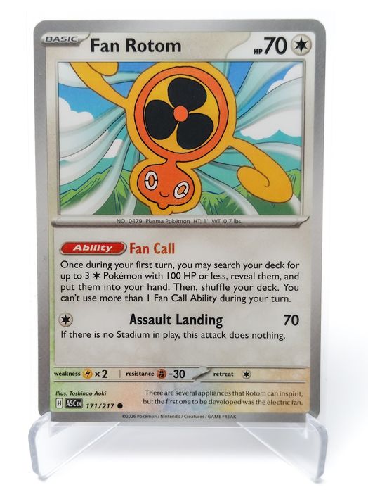 Fan Rotom 171/217 karta pokemon Ascended Heroes