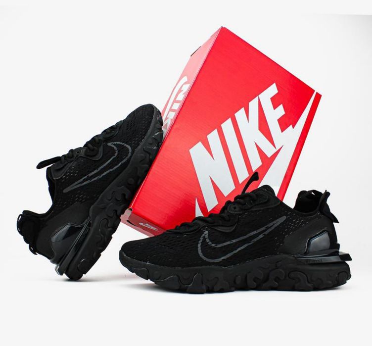 ‼️БЕЗ ПЕРЕДОПЛАТИ‼️ Кросівки Nike React Vision Black | Оригінал. ( 40-45)