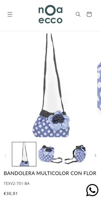 Noa Ecco. Mala bombazona e algodão. Linda. Cor de tijolo