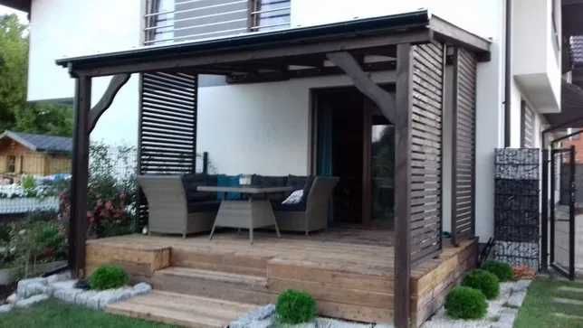 Altany Ogrodowe -Zadaszenia tarasów -Garaże- Domki drewniane