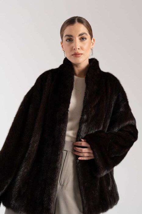 Норковая Шуба Италия Шикарная  модель Saga Furs