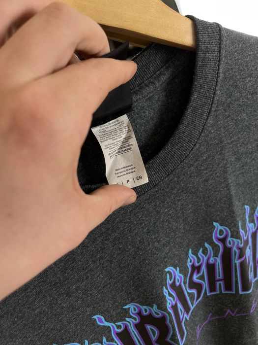Thrasher Flame Logo Neon | Стильна бавовняна футболка Скейт-стайл