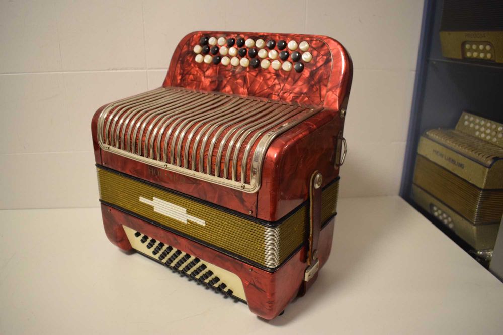 Hohner Amati Accordion, 2-Row, 48 Bass, No. 01164174815435137122