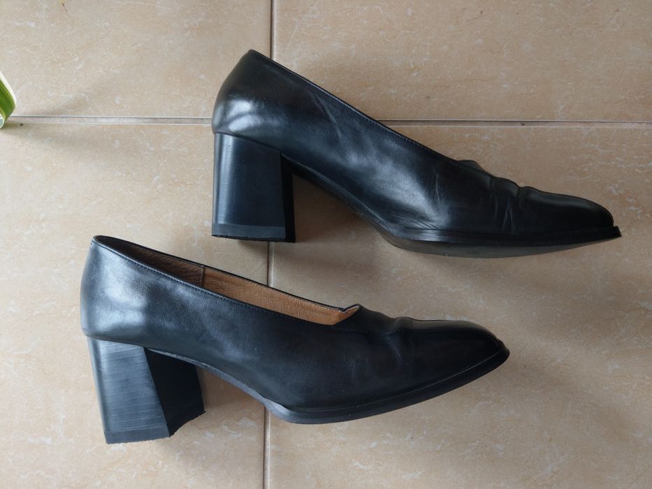 Buty skórzane czarne