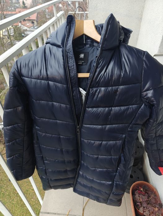 Nowa piękna kurtka z kapturem płaszcz damski G-star Raw M zimowa CK mk