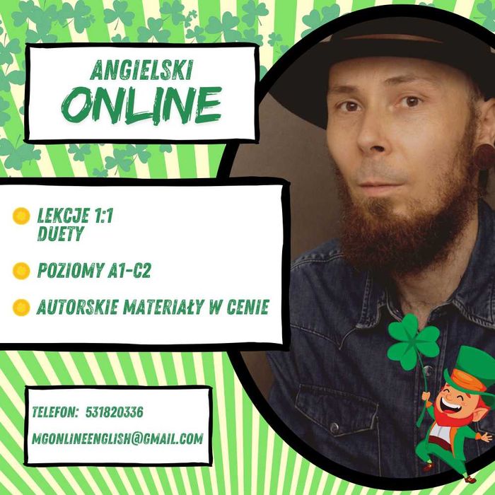 Lekcje Angielskiego Online 1:1 + duety