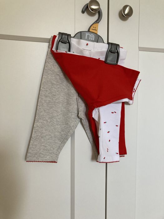 Nowe legginsy 3szt. Mothercare rozm. 9-12mies. (do 80cm)