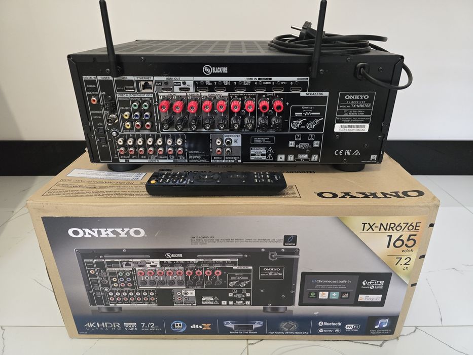 ONKYO TX-NR676E 7.2 165W Amplituner Kompletny