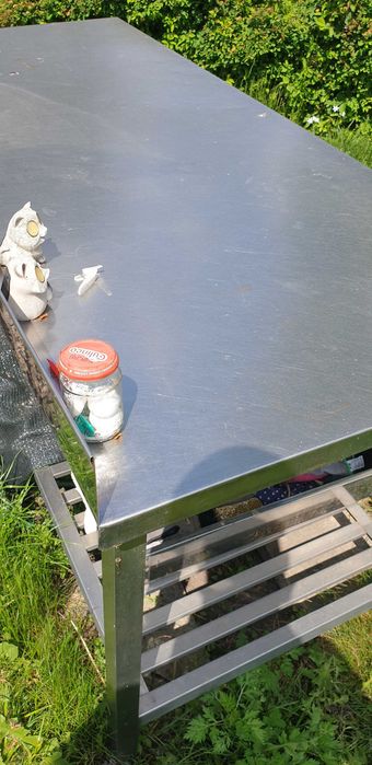 Stol masarski gastronomiczny ze stali nierdzewnej