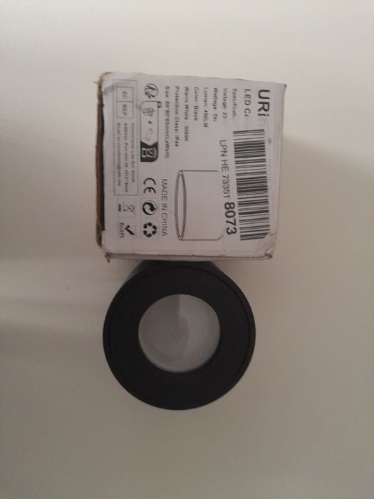 Oprawa IP44 Wodo odporna Aluminiowa Czarna