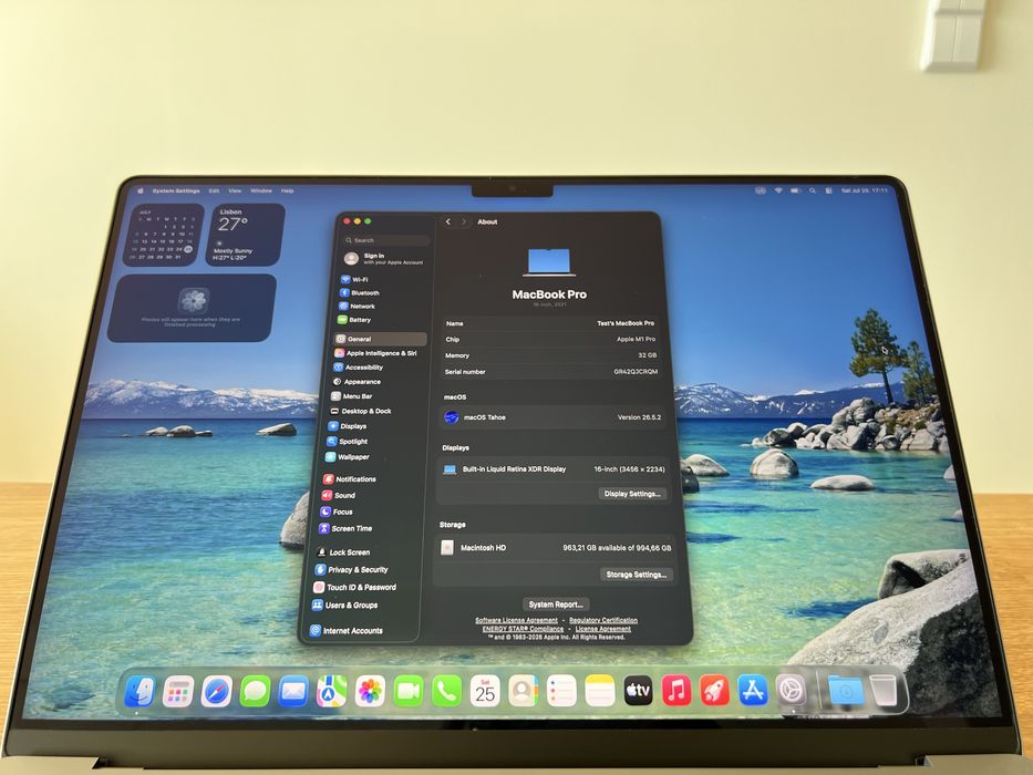 MacBook Pro M1 16″ (2021) 32GB