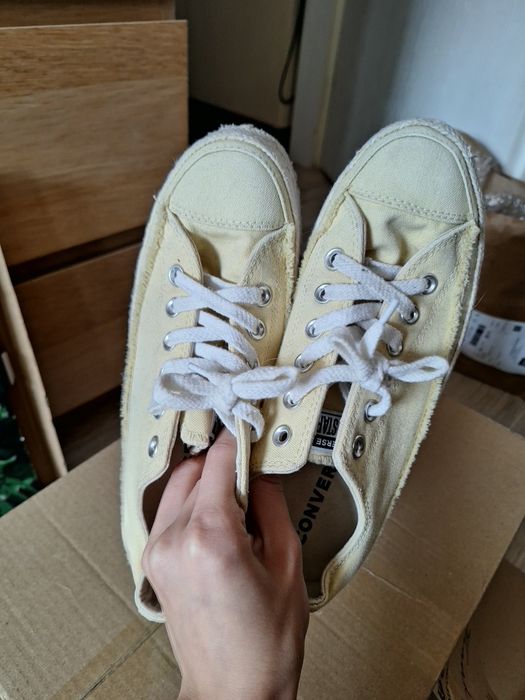 Converse żółte platforma