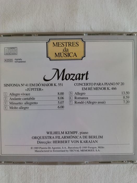 4 CD'S, Música Clássica