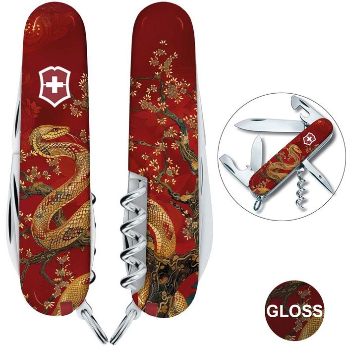 Знижки Ніж Victorinox Spartan Zodiac Snake Змія Рік Змії Design Animal