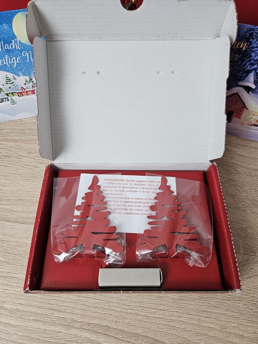 Ozdoba Świąteczna Alessi Bark choinka  pozłacana  porcelana