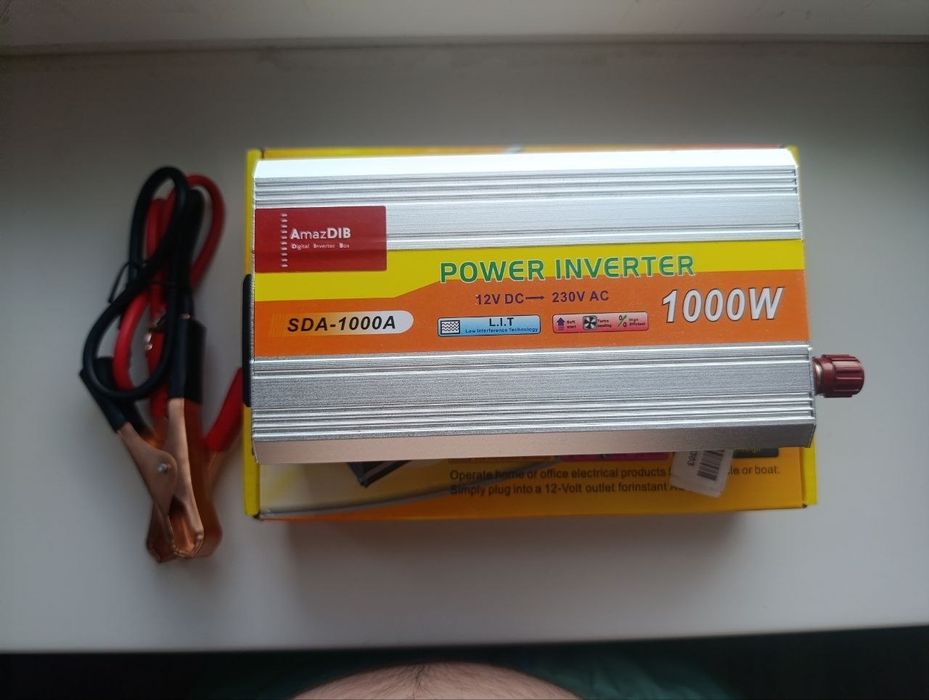 Інвертор 1000w,перетворювач 12V на 220V